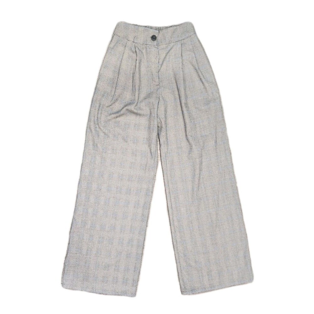 Anthropologie Amadi Pants Women Pleated Wide-Leg Preppy Blue Paid Size XS